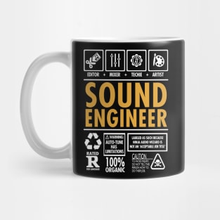 Sound Engineer Mixer Editor Artist Mug